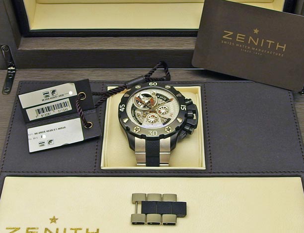 Zenith Tourbillon El Primero in Origina-Box mit Zertifikat und Ersatzglied
